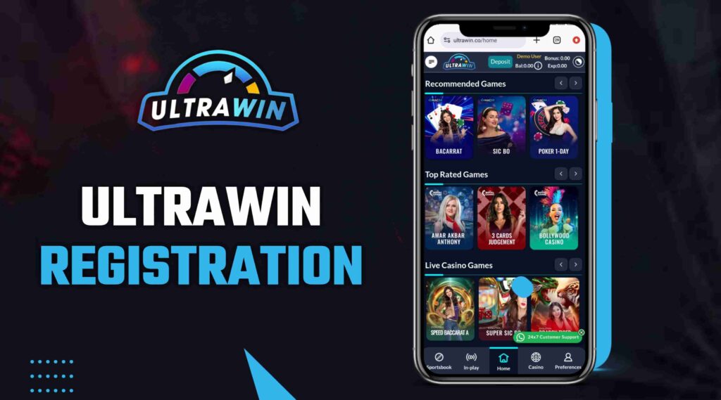 Registration 2 Ultrawin Registration Fast and Effortless Sign Up